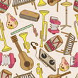 seamless music pattern