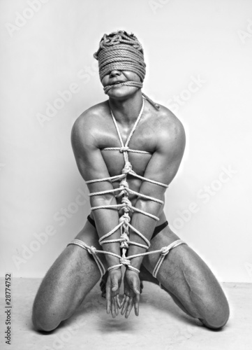 Photo: Model in ropes Model in ropes
