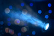 Stage blue lights