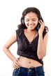 Indian girl enjoying music