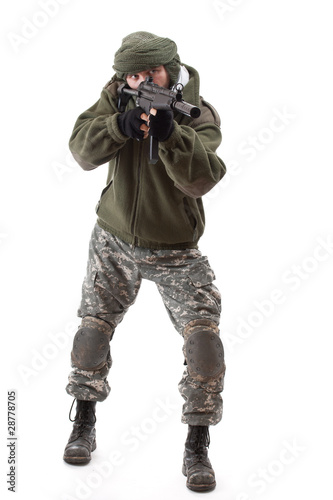 Photo: Terrorist with rifle Terrorist with rifle