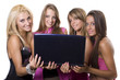 bellissime ragazze con pc