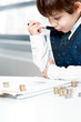 Child counting money Child counting money
