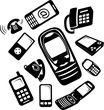 Set icons - 134C. Phones