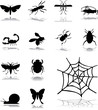Set icons - 160. Insects