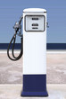 white gas station