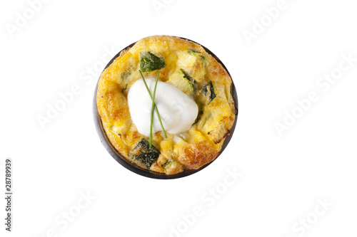 Photo: Isolated Quiche Appetizer Isolated Quiche Appetizer