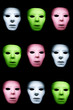 Mixed Colored Faces