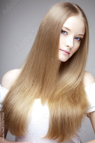 Photo: Girl with luxurious hair Girl with luxurious hair