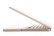 metallic laptop computer side view