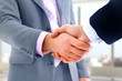 handshake in office