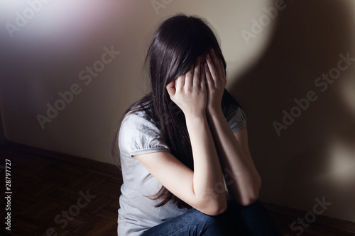 Photo: depressed teenager depressed teenager