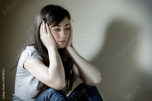 Photo: depressed teenager depressed teenager