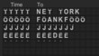 International Airport Departures Board