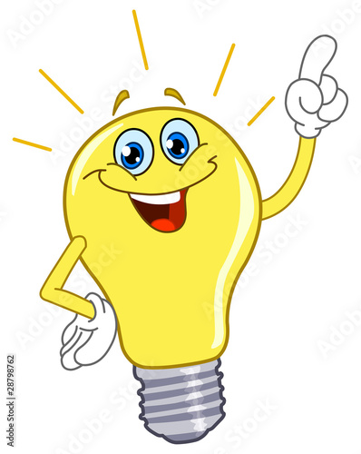 Vektor: Cartoon light bulb Cartoon light bulb