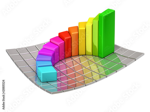 Illustration: Business graph Business graph