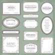 Vector set: vintage frame labels