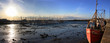 Howth harbor close to Dublin Ireland Panorama