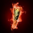 Banknotes open arms fire Banknotes open arms fire