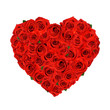Heart of roses on white Heart of roses on white