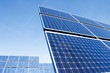 Solar panel against blue sky