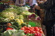 At the market