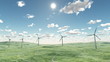 Wind turbines, time lapse