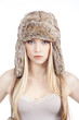 young woman in fur hat young woman in fur hat