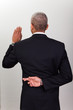 Businessman Taking Oath