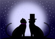 romantic cats at night romantic cats at night