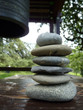 Zen stones and japenese bell