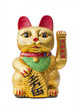The Lucky Cat - Maneki Neko holding a Koban coin