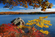 Autumn Mountain with lake