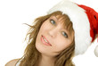 Photo: Happy pretty santa woman Happy pretty santa woman