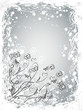 Silber Blumen Karte