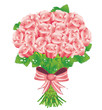bouquet of pink roses