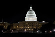 US Capitol Building Dome Illuminated at Night, Washington DC