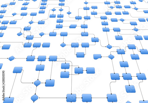 Illustration: Business flowchart Business flowchart