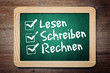 Lesen schreiben rechnen