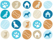 all over chien bleu
