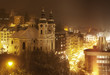 Winter Karlovy Vary by night