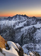 Sunset in mountain