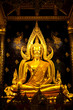 Golden buddha image in Phisanulok,Thailand