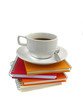 coffee cup on note book