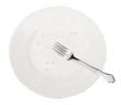 Empty Plate with Clipping Path