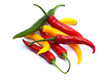 multicolor chili peppers