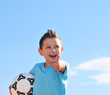 Kind mit Fussball