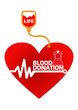 Blood Donation Concept Illustration in Vector