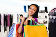 latin american women with packages