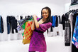 women with packages in the shop